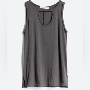 Keyhole knit tank